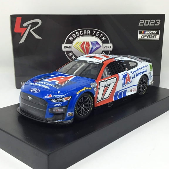 Action Racing  Chris Buescher 2023 #17 TravelCenters of America 1:24 Regular Paint Die-Cast Ford Mustang