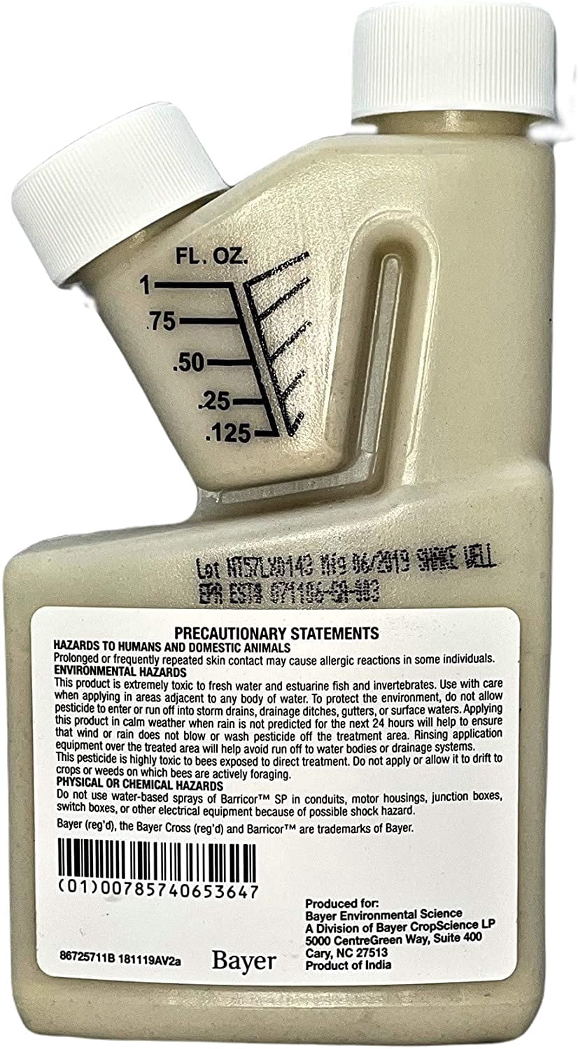Barricor SP Broad Spectrum Insecticide - For Indoor & Outdoor Insect Control - 8 fl oz Bottle by Bayer