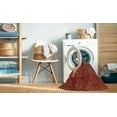 thumbnail image 2 of Ahgly Company Machine Washable Indoor Round Abstract Grapefruit Red Area Rugs, 3' Round, 2 of 7