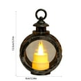 thumbnail image 2 of Bwiyojiz Christmas Decorations Home Decoration Electronic Candle Ambient Light Small Oil Lamp Mini Night Holiday Lights, Gifts for Sister, Gray, 2 of 6