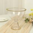 thumbnail image 6 of BalsaCircle 8 in Clear Compote Pedestal Bowl Flower Vase with Gold Beaded Rim Party Events Decorations Supplies, 6 of 8