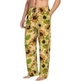 thumbnail image 2 of Xecao Sunflowers Men's Straight Lounge Pajama Pants: The Ultimate in Comfortable Sleepwear, 2 of 9