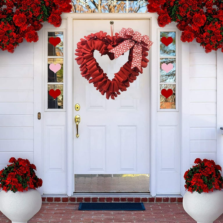 BEST SELLER Valentine's Day Wreaths, Front Door Heart Wreath 