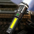 thumbnail image 2 of EUDIDV Portable Flashlight LED Flashlights High Powered Super Bright Flashlight Rechargeable 4 Modes Flash Lights With Side Light For Emergency Outdoor Home Camping Hiking Gift Durable Torch Bright, 2 of 7