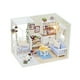 thumbnail image 1 of Casa de muñecas de madera JAAS con muebles juguetes educativos y pegamento, 1 of 5