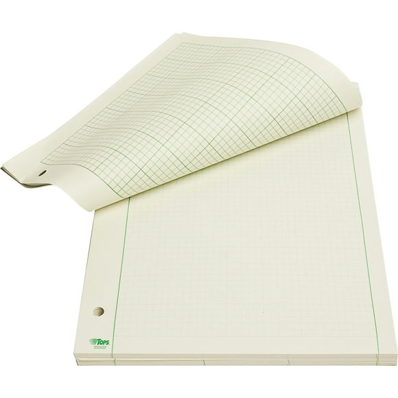 TOPS, TOP35502, Green Tint Engineering Computation Pad - Letter, 200 / Pad
