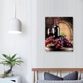 thumbnail image 3 of COMIO Red Grape Wine Wall Art Still Life Poster Fruit Goblet Canvas Painting Decorations for Dining Room Salon Bar Office Home Decor, 3 of 4