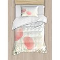 thumbnail image 1 of Pastel Duvet Cover Set Twin Size, Wild Poppy Blooms with Herbs Twigs Leaves Grass Growth Nature Rural Morning Scenery, Decorative 2 Piece Bedding Set with 1 Pillow Sham, Multicolor, by Ambesonne, 1 of 3