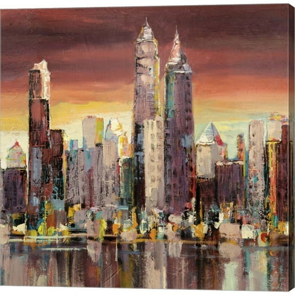 Metaverse Luigi Florio 'Sera su New York (detail)' Canvas Art