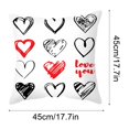 thumbnail image 3 of Fiudx Ofertas Y Liquidación Amor Día De San Valentín Almohada De Lino Sucio Cabecera Almohada Pareja Regalo Decoración Funda De Almohada Sofá Almohada, 3 of 3