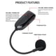 thumbnail image 4 of Micrófono Para La Cabeza, Auriculares Con Micrófono Altamente Sensibles, Fácil De Usar, Rango De Recepción De 25 M Para Cantar, 4 of 7