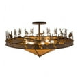 thumbnail image 5 of Meyda Tiffany 158842 Fishtracks 6 Light 48" Wide Semi-Flush Ceiling Fixture - Cafe-Noir, 5 of 5