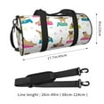 thumbnail image 4 of Easygdp Yoga Dogs Poses Travel Bag, Camping, Weekend, Carry On Overnight Duffel Bag with Shoulder Strap, 4 of 8