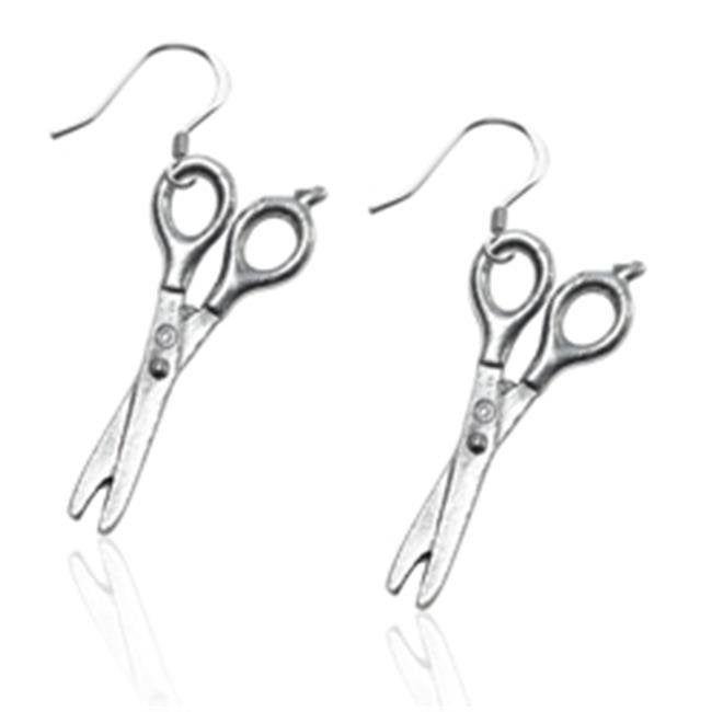 Whimsical Gifts 392S-ER Scissors Earrings&#44; Silver