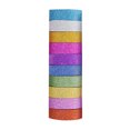 thumbnail image 3 of Cintas Washi luminosas con purpurina 10 Uds. pegatinas adhesivas para álbum DIY cintas de papelería JShteea Accesorios para autos y motos, 3 of 8
