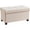 Beige, variant on Ornavo Home 30 Inch Folding Storage Ottoman with Storage Bench, Large Storage Ottoman Bench, Storage Chest, Foot Rest Stool, Bedroom Bench with Storage