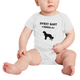 thumbnail image 2 of Every Baby Needs A Saint Bernard Dog Funny Baby Romper For Boy Girl 0-3 Months, 2 of 5