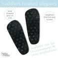 thumbnail image 4 of Hello Mello Cuddlers Heated Slippers Feet Warmers Shoes, Ivory Small/Medium (Women's), 4 of 9