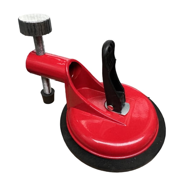 Herramienta de fijación con ajuste de ventosa, fácil de usar, práctica y eficiente, nivelador de baldosas, unión de juntas y nivelación para piedra Rojo