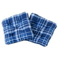 thumbnail image 1 of Curonian Alma31-50 Outdoor & Indoor Furniture Alma Seat Cushions, Blue Plaid - 19.7 x 19.7 x 2.3 in., Set of 2, 1 of 2