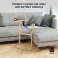 thumbnail image 6 of Umbra Swivo Side Table, Natural Wood, 6 of 18
