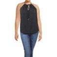 thumbnail image 2 of Rachel Roy Womens Split-Back Knit Blouse, Black, Large, 2 of 3