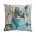 thumbnail image 2 of Ahgly Company Transportation Motor Scooter Outdoor Throw Pillow, 18 inch by 18 inch, 2 of 6