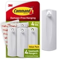 thumbnail image 1 of Marco de fotos Hangers Command Sawtooth 4, color blanco con 8 tiras, 1 of 9