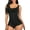 Black, variant on PRETTY Shapewear for Women Tummy Control Fajas Colombianas Body Shaper Zipper Open Bust Bodysuit