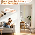 thumbnail image 4 of Lvelia Cat Toys Hanging Door Automatic Cat Toy Interactive Elastic Rope with Flying Bird & Mouse,Cat Catching Game Door Hanger,Self Play Cat Toys,Orange, 4 of 7