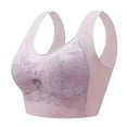 thumbnail image 1 of Aayomet Bralettes for Women Large Chest With Small Closure and Anti Sagging Side Breasts Thin Style Without Steel (Pink, L), 1 of 4