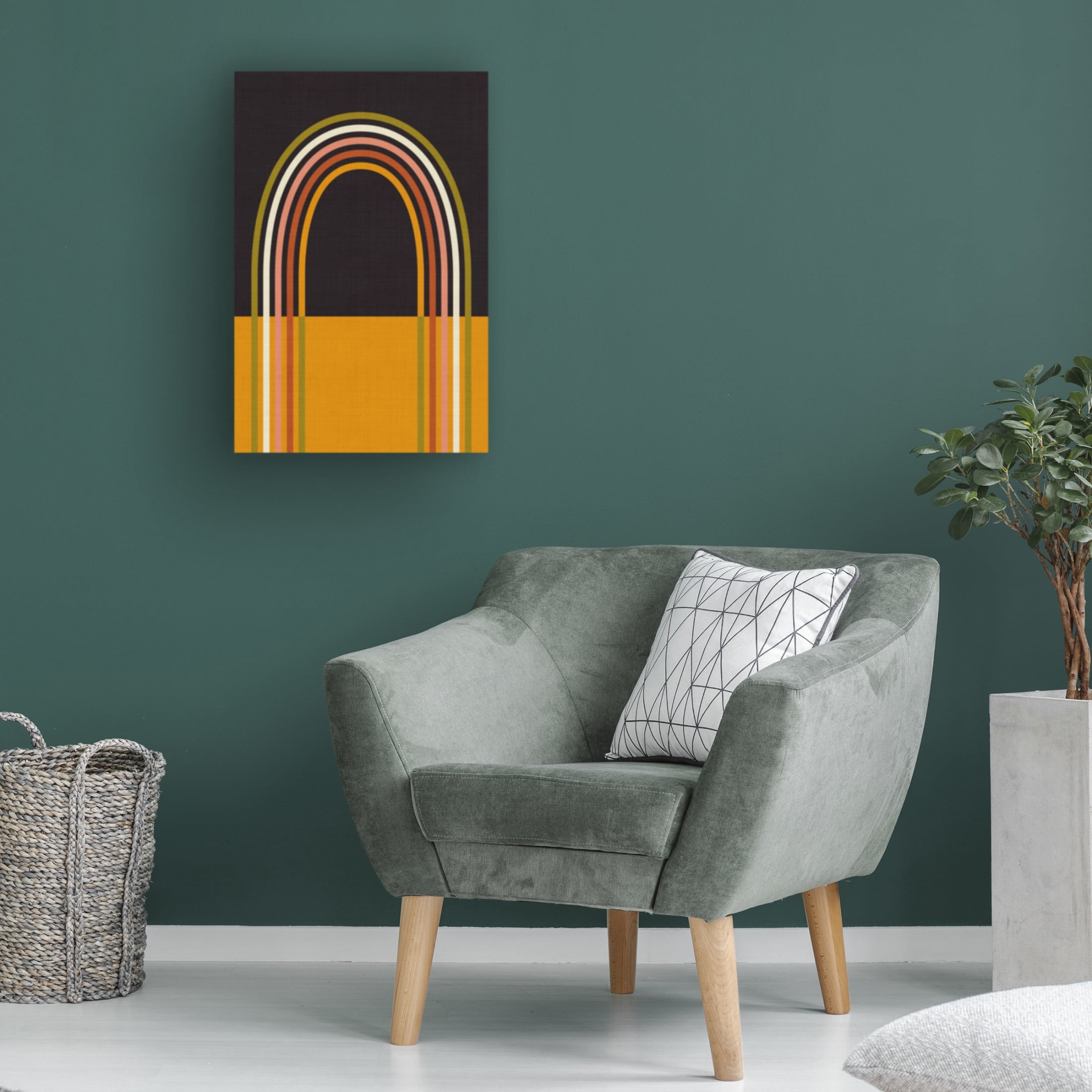 Trademark Fine Art Ana Rut Bre Geo Shapes Fall 21 Rainbow Arc Canvas Wall Art