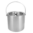 thumbnail image 1 of Cubo de hielo de acero inoxidable de 3 l con aislamiento de doble pared y tapa para cerveza y champán., 1 of 14