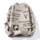 thumbnail image 2 of Suéter de punto de cuello redondo para hombre, jersey de cuello redondo, estilo coreano, jerséis de punto para hombre, jerséis casuales baratos Y2k, 2 of 5