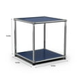 thumbnail image 2 of Cottinch Metal Storage Organizer Open Cube Accent Cabinet Nightstand for Living Room Bedroom,Blue, 2 of 3