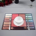 thumbnail image 2 of MKHERT Funny Colorful Eyeshadow Palette Women Makeup Products Placemats Table Mats for Dining Room Kitchen Table Decoration 12x18 inch,Set of 6, 2 of 4