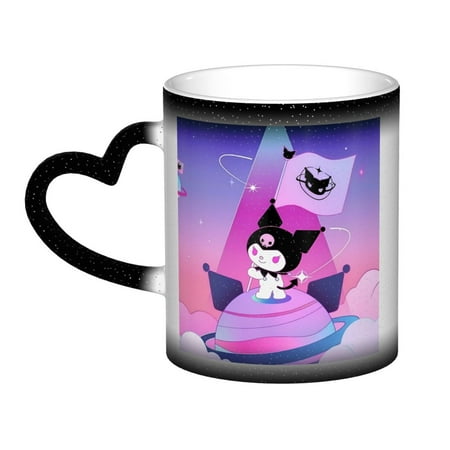 

Kuromi Color Changing Mug In The Sky Colour Changing Mug Print Ceramic Mug Tea Cup 11 Ounce - Gifts For Home Office Coffee Birthday Gift