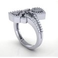 thumbnail image 2 of Genuine 0.6ct Round Cut Diamond Prong Cluster Bridal Wedding Band Ring Anniversary Solid 10K Gold J SI2, 2 of 3