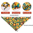 thumbnail image 3 of CBFFDC Pet Neckerchief Adjustable Pet Bandana Triangular Shape Breathable Floral Print Comfortable Soft Collar Scarf for Small Dogs, 3 of 6