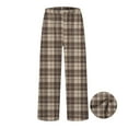 thumbnail image 2 of DHFJKG Womens Pajama Pants Soft Flannel Plaid Sleepwear Bottoms Comfortable Loungewear Pj Pants Elastic Waist Loose Fit Trousers, 2 of 5