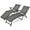Grey, variant on Costway Patio 2 PCS Folding Chaise Lounge Chair Outdoor Portable Reclining Lounger Black