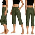 thumbnail image 6 of Women's Cropped Casual Loose Fit Jeans Denim Pants, 6 of 9