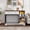 Retro color+white, variant on PYY Versatile 47.2" Dog Crate Furniture – 2 Drawers & 4 Shelves, Wooden Indoor Kennel TV Stand, Pet Bed for Small, Medium, Large Dogs, Home Office – Classic Color + White
