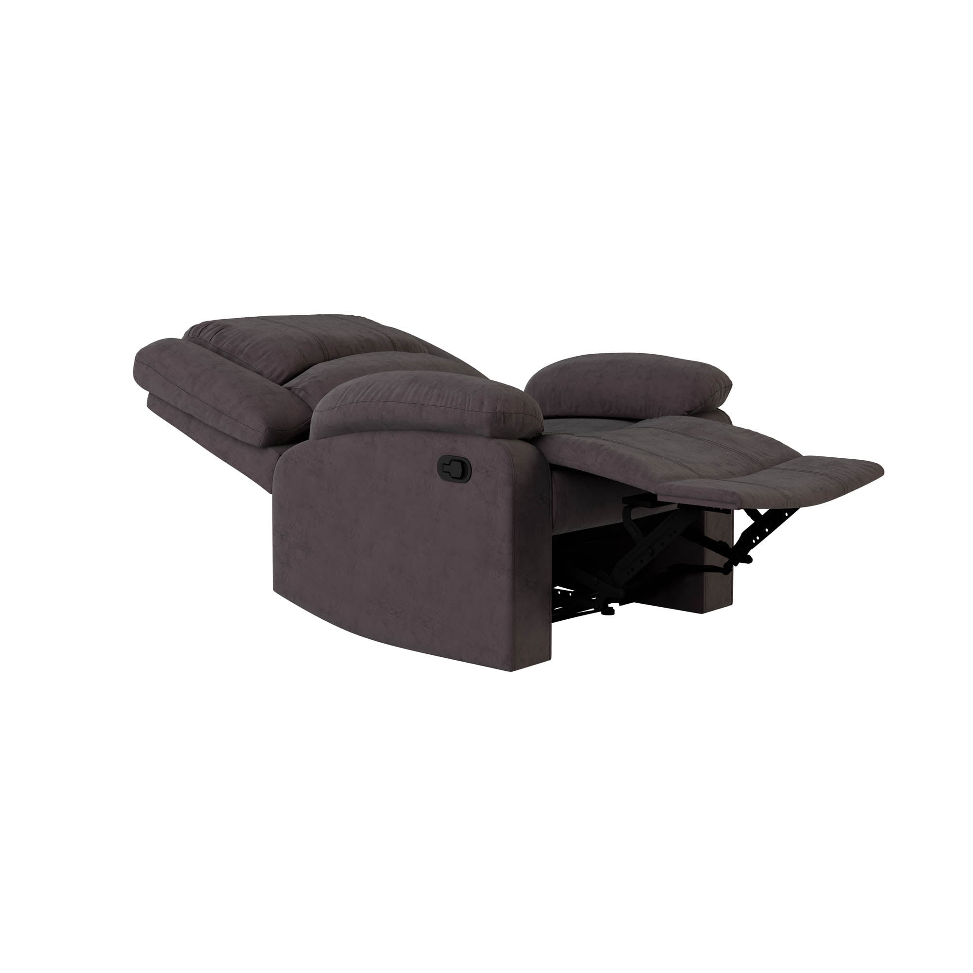 Relax-A-Lounger Warren Microfiber Manual Recliner, Chocolate