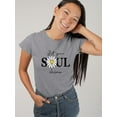 thumbnail image 2 of Lets Your Soul Shine Daisy T-Shirt Women -Image by Shutterstock, Female 3X-Large, 2 of 4