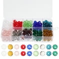 thumbnail image 1 of 1 Box Glass Beads Section Glass Loose Beads Spacer Beads Jewelry Making Charms, 1 of 8