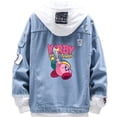 thumbnail image 1 of Chaqueta de mezclilla con estampado de estilo moderno Kirby Swordsman para hombre, 1 of 6
