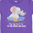 thumbnail image 4 of Inktastic My Gigi Loves Me to the Moon and Back Elephant Family Boys or Girls Toddler T-Shirt, 4 of 5