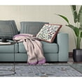 thumbnail image 5 of Glory of Flowers Peacock Indoor/Outdoor Pillow with Removable Cover in Light Green Blue Red26x26, 5 of 5
