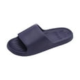 thumbnail image 6 of Shower Shoes for Women Men Lightweight Nonslip House Slippers Summer Casual Solid Color Slip on Slides Shoes Blue Size 10, 6 of 6